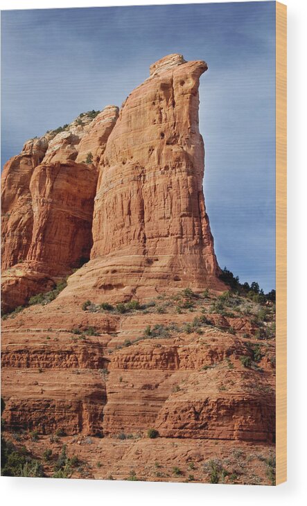 Arizona Wood Print featuring the photograph Coffee Pot Rock by Jenniferphotographyimaging