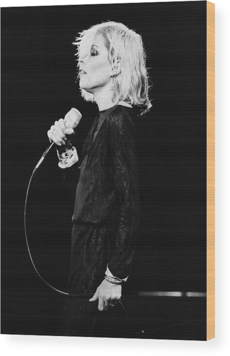 Singer Wood Print featuring the photograph Debbie Harry by Hulton Archive