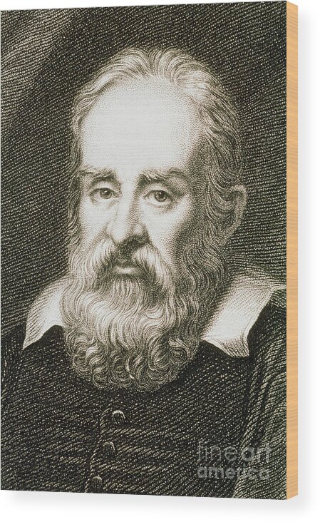 Galilei Wood Print featuring the photograph Galileo Galilei by George Bernard/science Photo Library