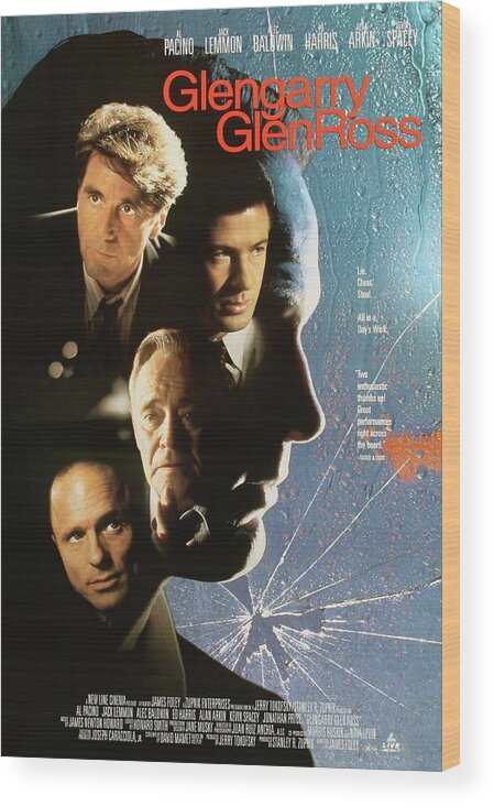 1990s Wood Print featuring the photograph Glengarry Glen Ross -1992-. by Album