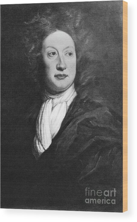 People Wood Print featuring the drawing John Dryden, English Poet, Literary by Print Collector
