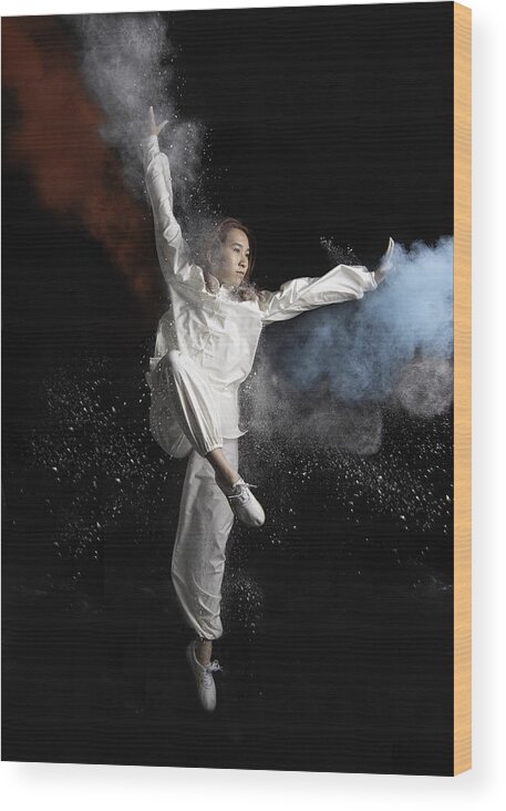 Tai Wood Print featuring the photograph Kung Fu Girl by Catherine W.