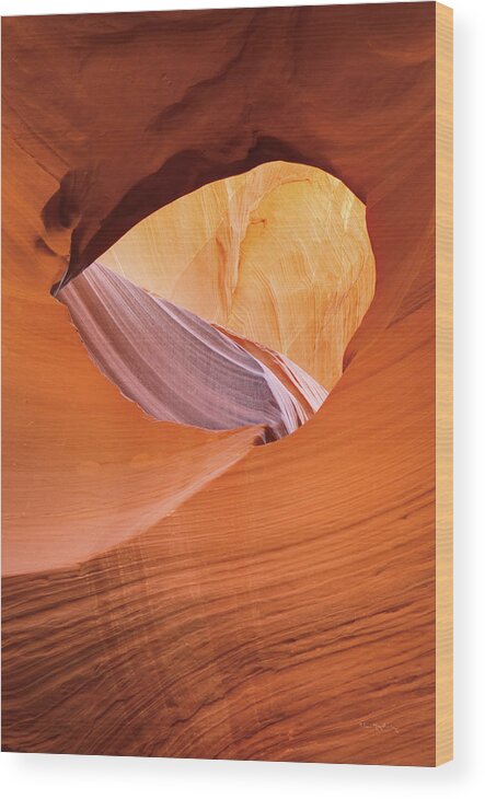Antelope Canyon Wood Print featuring the painting Lower Antelope Canyon IIi by Alan Majchrowicz