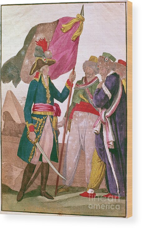 Mamluk Wood Print featuring the drawing Napoleon In Egypt, 1799 by Print Collector
