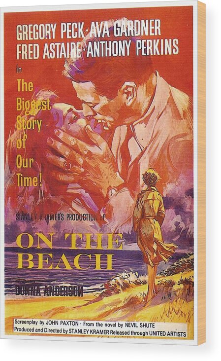 1950s Wood Print featuring the photograph On The Beach -1959-. by Album