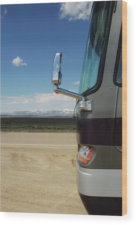 Clear Sky Wood Print featuring the photograph On The Road by Skibreck