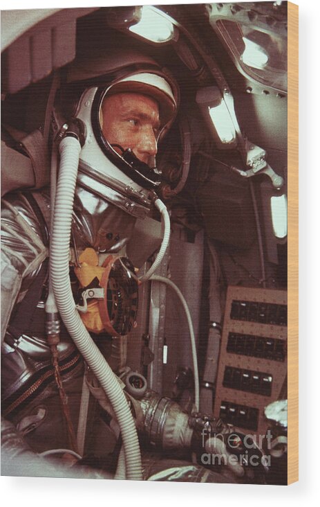 People Wood Print featuring the photograph Scott Carpenter Training During Orbital by Bettmann