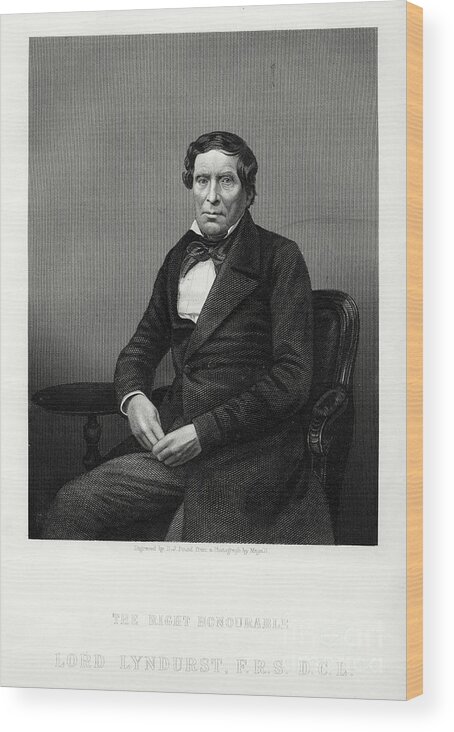 Engraving Wood Print featuring the drawing The Right Honourable John Singleton by Print Collector