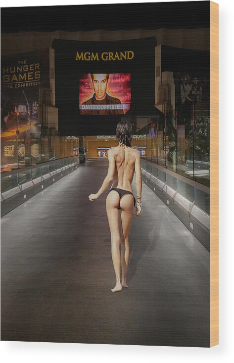 Las Vegas Wood Print featuring the photograph Walk To David by Ed Esposito