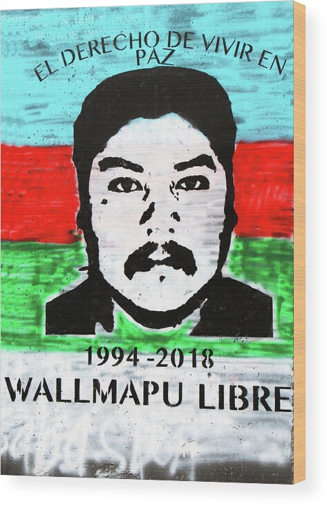 Wallmapu Libre Wood Print featuring the photograph Wallmapu Libre by Munir Alawi