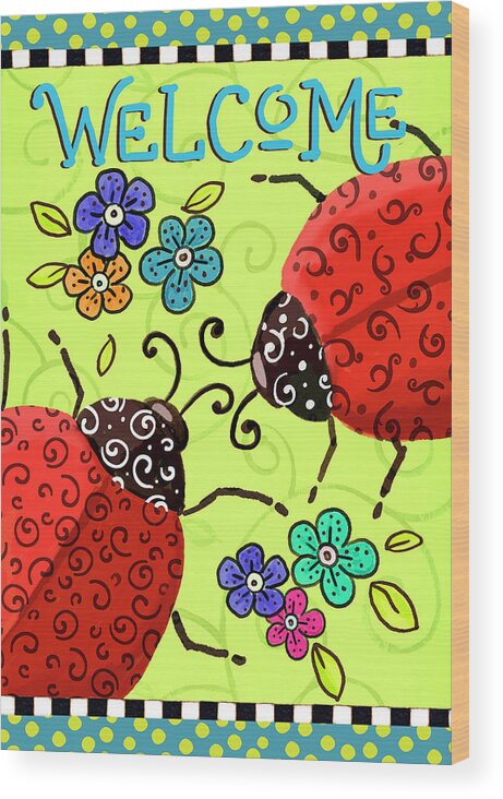 Welcoming Ladybugs
Ladybug Wood Print featuring the digital art Welcoming Ladybugs by Ali Lynne