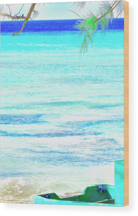 Caribbean Wood Print featuring the photograph Your Boat is Ready by Debra Grace Addison