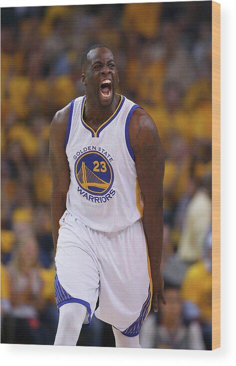 Playoffs Wood Print featuring the photograph Draymond Green #1 by Ezra Shaw