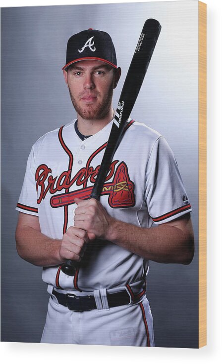 People Wood Print featuring the photograph Freddie Freeman #1 by Elsa