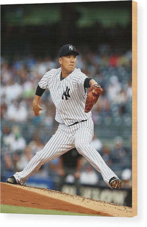 People Wood Print featuring the photograph Masahiro Tanaka by Rich Schultz