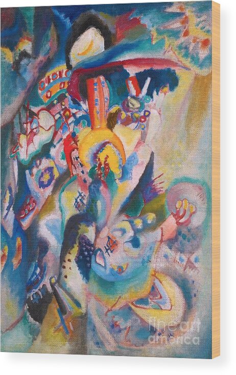 Moscow Ii Wood Print featuring the painting Moscow II 1916 #1 by Wassily Kandinsky