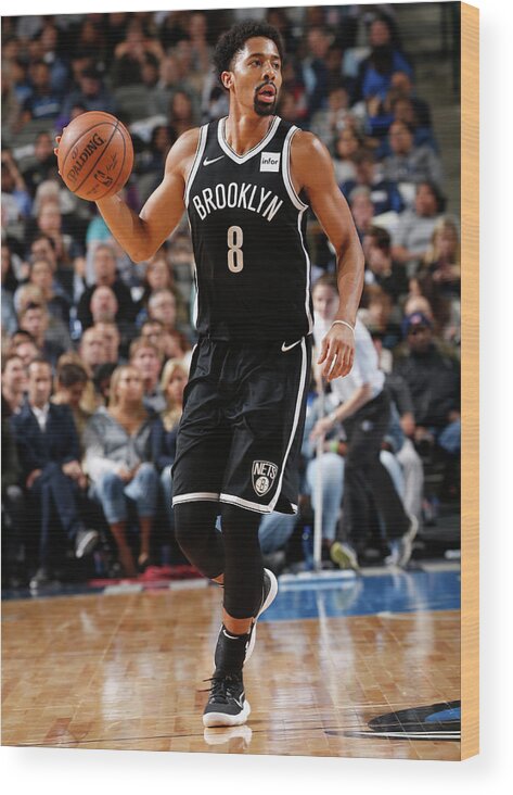 Nba Pro Basketball Wood Print featuring the photograph Spencer Dinwiddie by Glenn James