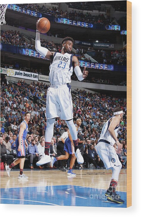 Wesley Matthews Wood Print featuring the photograph Wesley Matthews by Danny Bollinger