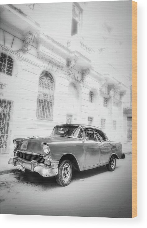 Old Car Wood Print featuring the photograph 1955 Chevy Matter by Micah Offman