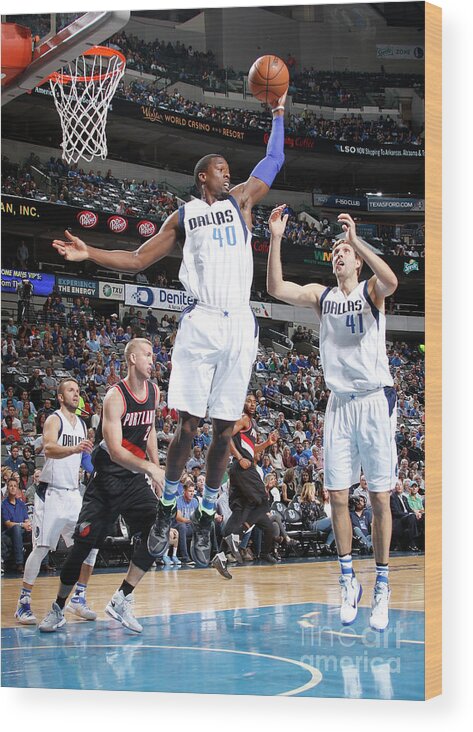 Nba Pro Basketball Wood Print featuring the photograph Harrison Barnes by Danny Bollinger