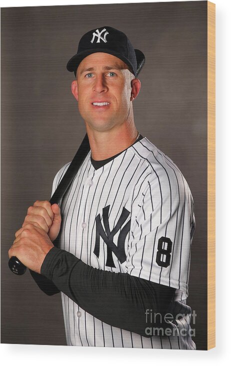 People Wood Print featuring the photograph Brett Gardner by Elsa