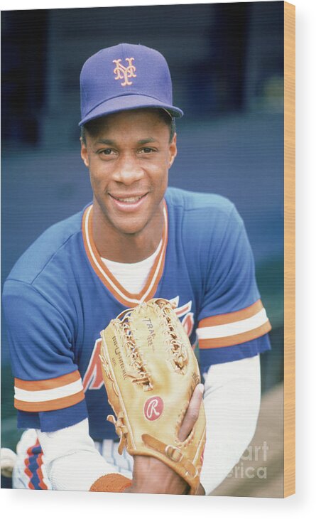 1980-1989 Wood Print featuring the photograph Darryl Strawberry #3 by Rich Pilling