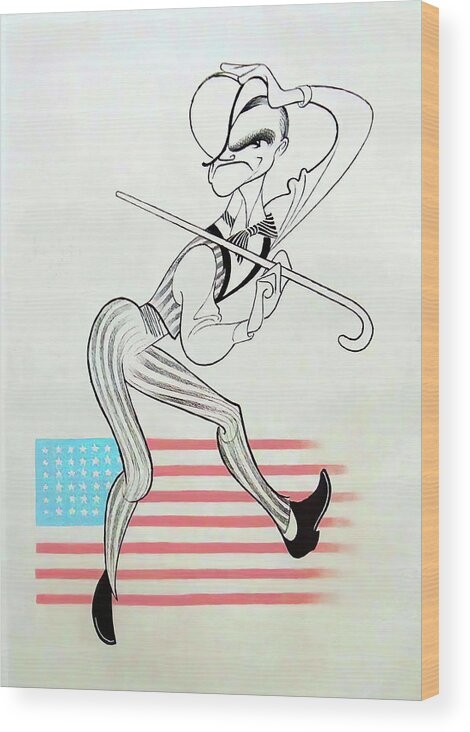 Synopsis Wood Print featuring the mixed media ''Yankee Doodle Dandy'', 1942 by Movie World Posters