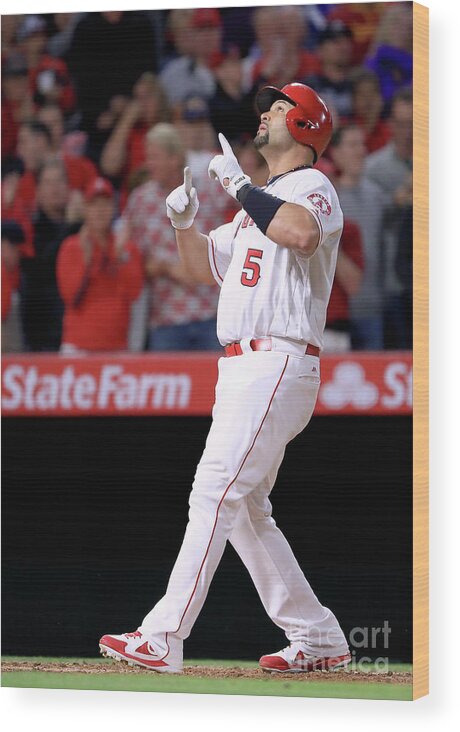 People Wood Print featuring the photograph Albert Pujols #4 by Harry How