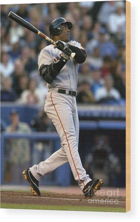 California Wood Print featuring the photograph Barry Bonds #4 by Kirby Lee