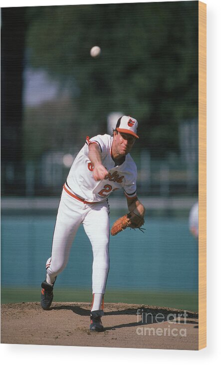 American League Baseball Wood Print featuring the photograph Jim Palmer by Rich Pilling