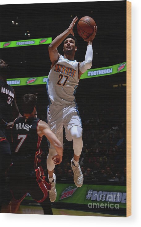 Nba Pro Basketball Wood Print featuring the photograph Jamal Murray by Bart Young