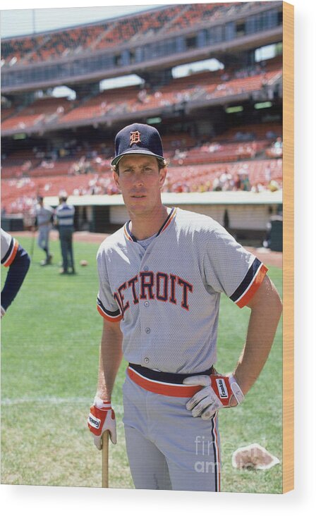 1980-1989 Wood Print featuring the photograph Alan Trammell by Michael Zagaris
