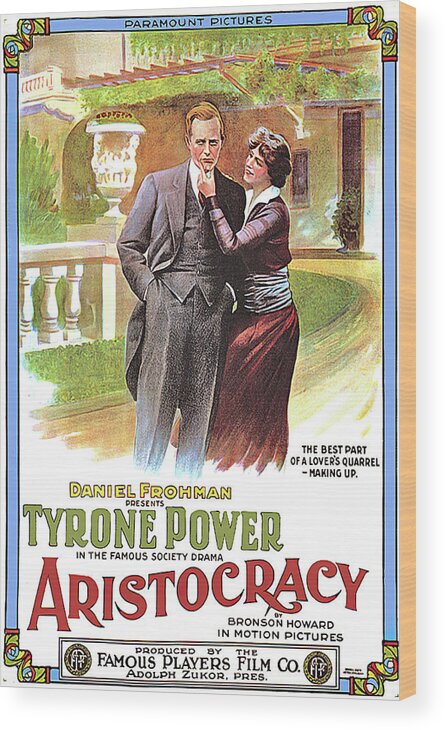 Aristocracy Wood Print featuring the mixed media ''Aristocracy'', 1914 by Movie World Posters