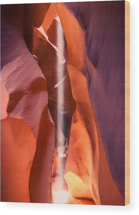 Antelope Canyon Wood Print featuring the photograph Beam by Peter Boehringer