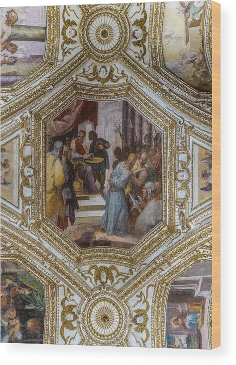 Amalfi Wood Print featuring the photograph Ceiling Art by David Downs