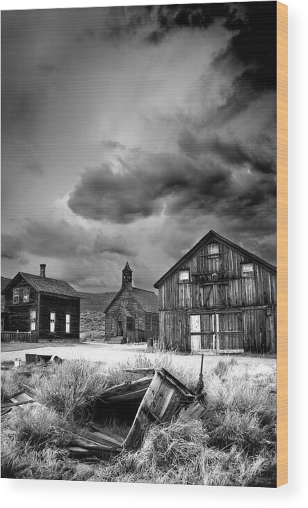 Ghost Town Wood Print featuring the photograph Decay by Peter Boehringer
