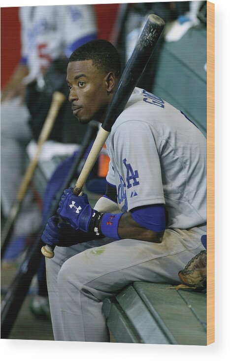 Ninth Inning Wood Print featuring the photograph Dee Gordon by Ralph Freso