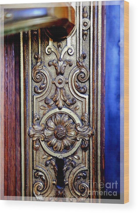 Keyhole Wood Print featuring the photograph Elegant Keyhole by Carol Groenen
