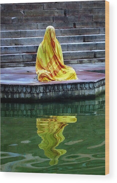 Meditate Wood Print featuring the photograph Ganga Dream by Skip Hunt
