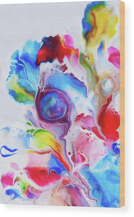 Colorful Wood Print featuring the painting Inner Eye by Deborah Erlandson