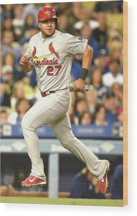 St. Louis Cardinals Wood Print featuring the photograph Jhonny Peralta and Jason Heyward by Harry How