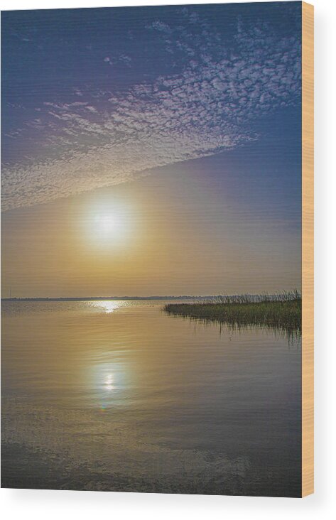 Sun Wood Print featuring the photograph Late Summer Sunrise by Dart Humeston