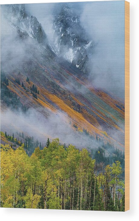 Colorado Wood Print featuring the photograph Layers of Color by David Downs