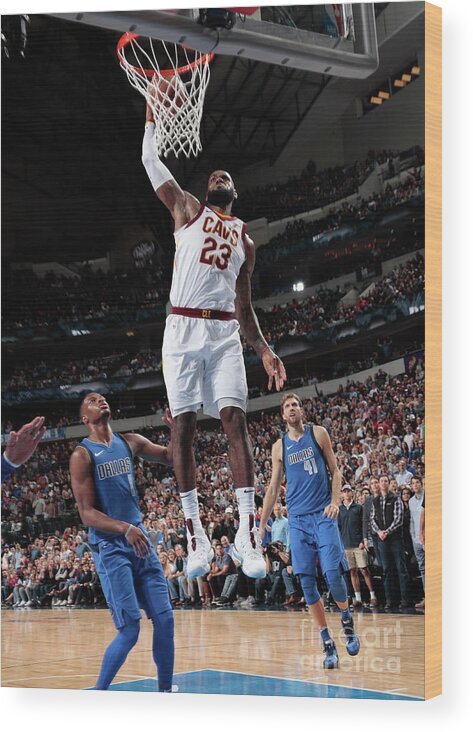 Nba Pro Basketball Wood Print featuring the photograph Lebron James by Glenn James