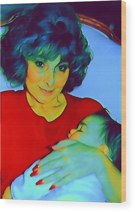 First Time Grandmother Wood Print featuring the photograph Love Is...Being a Grandmother by Juliette Becker