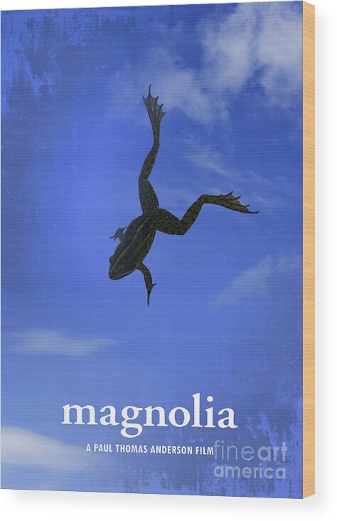 Movie Poster Wood Print featuring the digital art Magnolia by Bo Kev