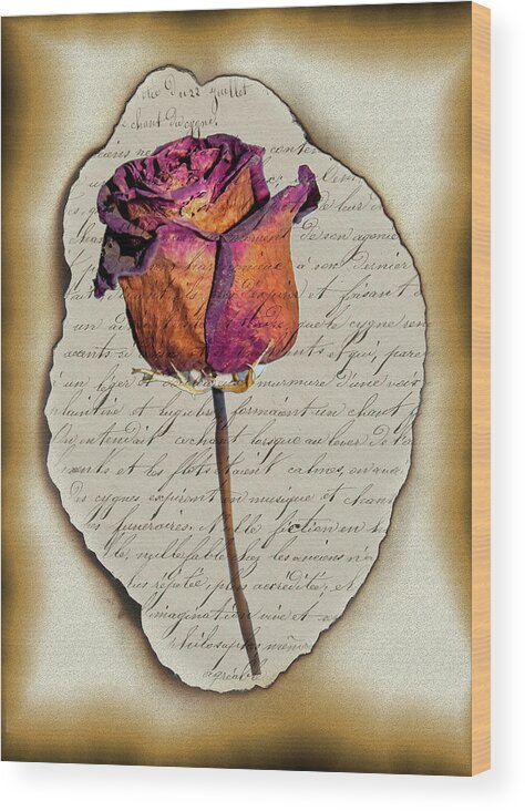 Rose Wood Print featuring the photograph Memories by Cathy Kovarik