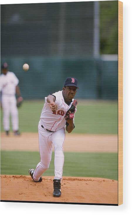 Fort Myers Wood Print featuring the photograph Pedro Martinez by David Seelig