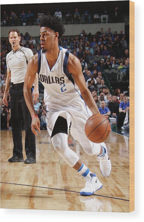 Nba Pro Basketball Wood Print featuring the photograph Quinn Cook by Danny Bollinger