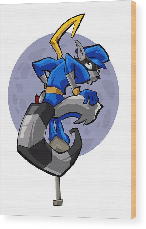 Sly Cooper Wood Print by White Ian - Pixels